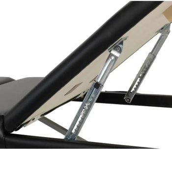 Preview: Kofferliege und Massageliege 3-teilig klappbar ZenGrowth Athlete Untersuchungsliege schwarz